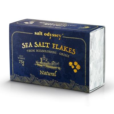 Greek Luxury Organic Sea Salt Flakes Natural 75g